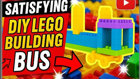 SATISFYING DIY LEGO BUILDING BUS ASMR TOYS 