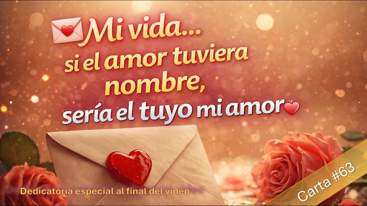💞 Si el amor se pudiera resumir… eres tú 💌✨ | Carta 63, carta de amor
