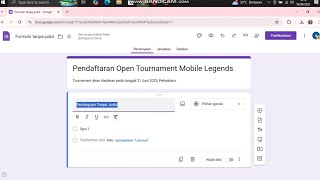 Tutorial membuat Google Form