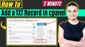 How to add a txt record in cpanel 2024