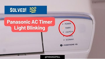 Panasonic Aircon Timer Blinking