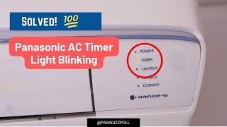 Panasonic Aircon Timer Blinking