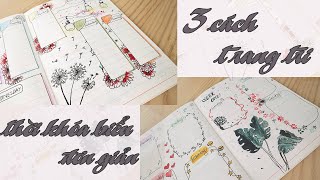 3 cơ hội tô điểm thời khóa biểu đơn giản- 3 Bullet Journal Weekly ...