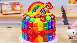 Amazing KITKAT Cake | Satisfying Miniature KitKat Chocolate Cake Decorating | Rainbow KitKat Cake