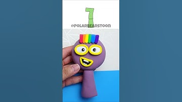 🔥🔥Turning Clay into Sprunki OC Emoji 64 (Numberblocks 7) #sprunkioc #numberblocks #diyclay #clayart