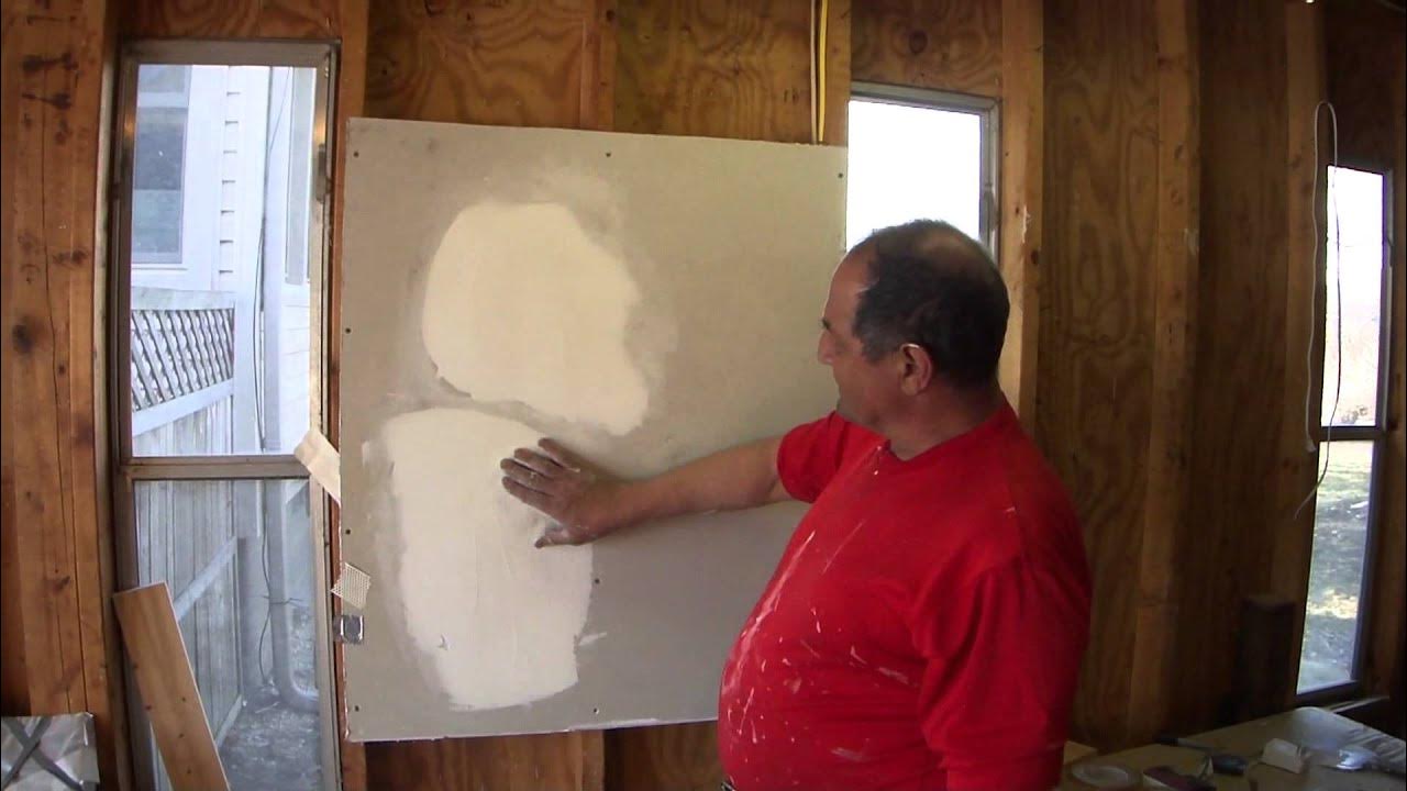How To Repair Small Holes in Damaged Drywall Sheetrock 3 YouTube