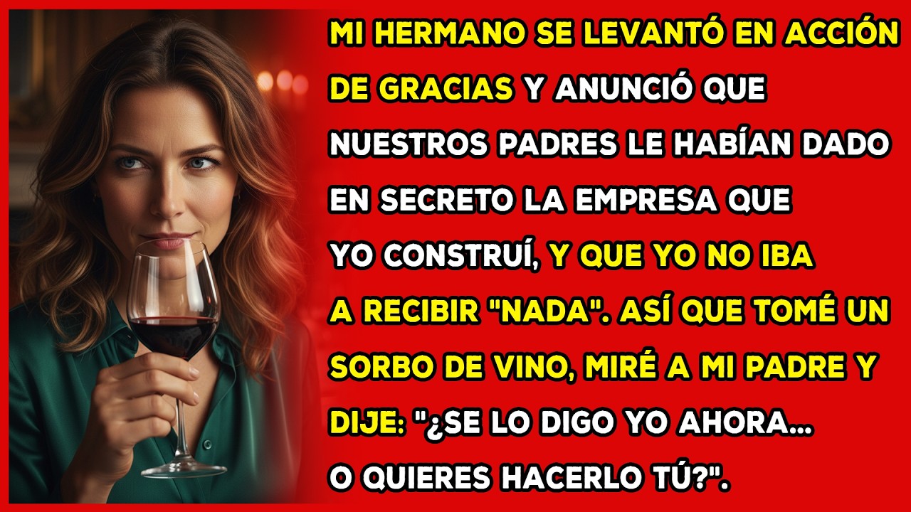 Mi hermano se levantó en Acción de Gracias y reveló que nuestros padres le habían dado en secreto...