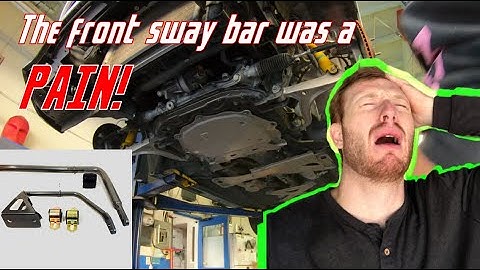Installing progress sway bars on my ND Mx-5 Miata! The front bar was a MISSION