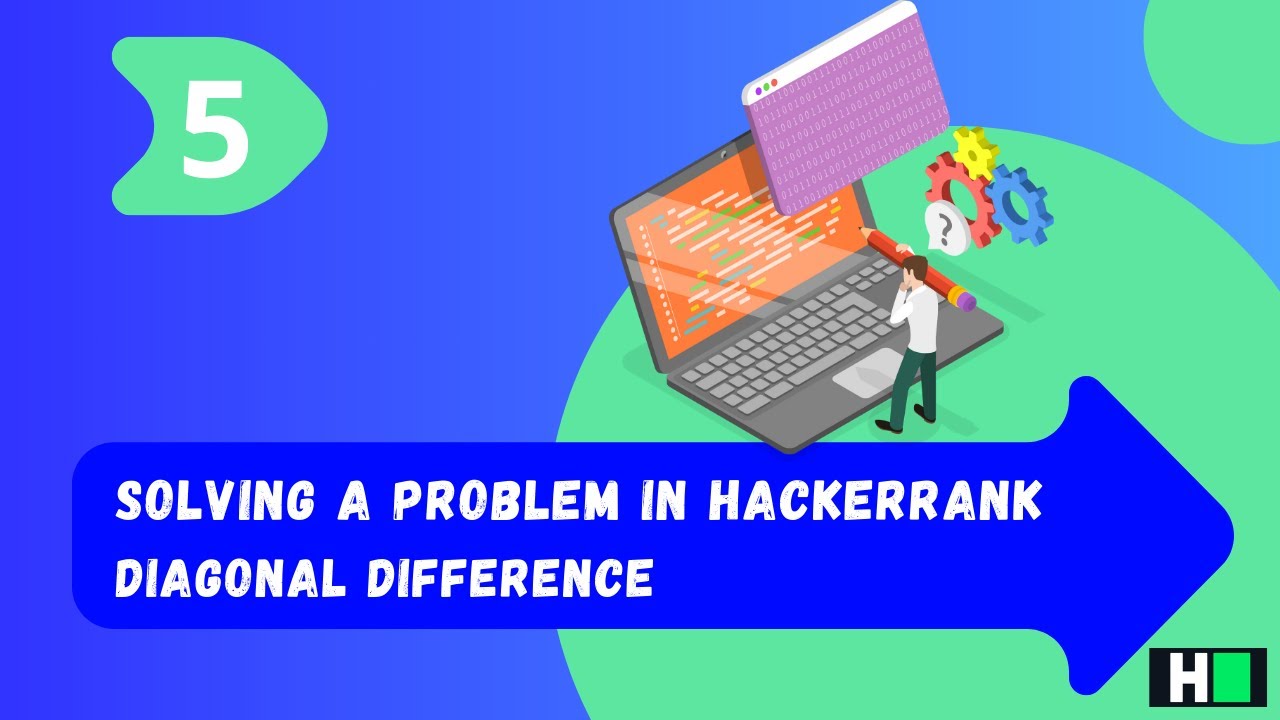 5-. Solving a problem in HackerRank - Diagonal Difference - YouTube