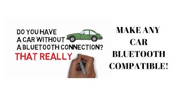 MAKE CAR BLUETOOTH COMPATIBLE! BLUETOOTH CAR HACK 2020!  STREAM MUSIC AND MAKE CALLS~
