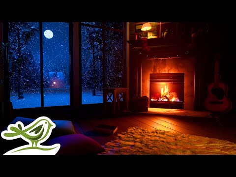 Sleep & Meditation Radio 🧘♂️Deep Ambient Music with Fireplace 24/7