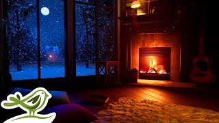 Sleep & Meditation Radio 🧘‍♂️Deep Ambient Music with Fireplace 24/7