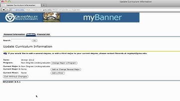 Advising Tutorial - Declaring A Major