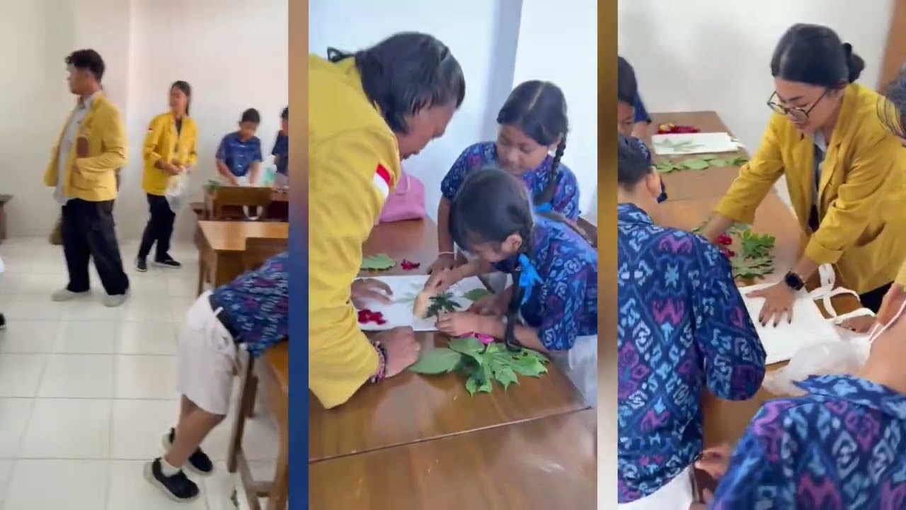 Kegiatan Ecoprint dan Edukasi Cyberbullying