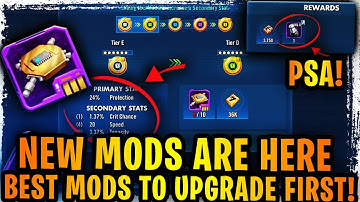 NEW MODS ARE HERE! Best Mods to Slice/Upgrade First + How to Farm New Material - AMAZING AWARDS PSA!
