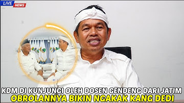 KANG DEDI MULYADI DIKUNJUNGI DOSEN GENDENG DARI JATIM 😱 | OBROLANNYA NGELANTUR, BIKIN KDM TERHERAN!