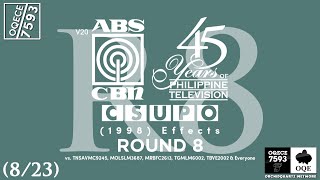 Abs-Cbn Csupo V20 1998, 45Yopt Er8 Vs Tnsavmc9245, Molslm3687, Mrbfc2613, Tgmlm6002, Tbve2002 & Eo