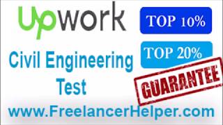 Pass Upwork Civil Engineering Test answers-TOP 10%