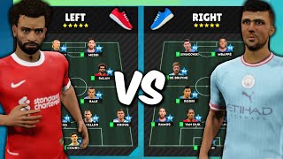 LEFT FOOT vs. RIGHT FOOT TEAM IN DLS 23…