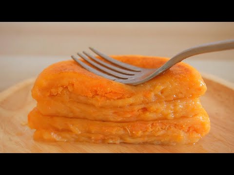 You just need 4 ingredients to make this chewy pancake 🍠