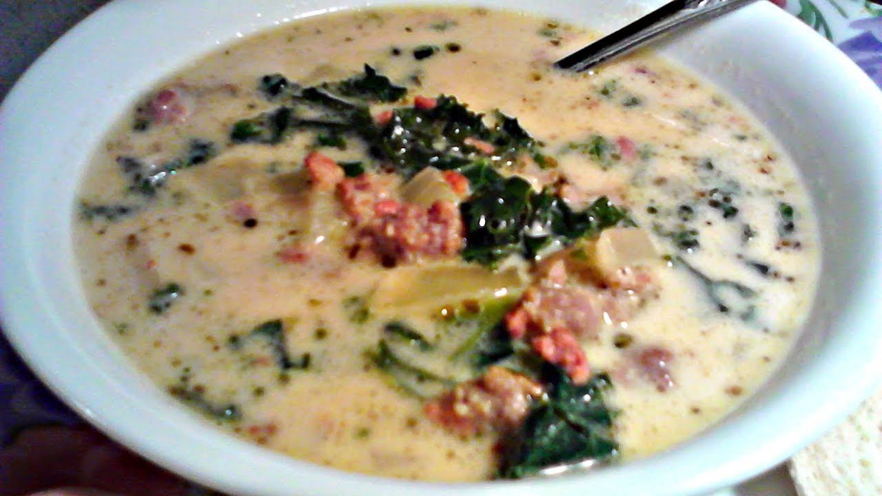 Zuppa Toscana with Italian Sausage, Bacon and Kale PoorMansGourmet