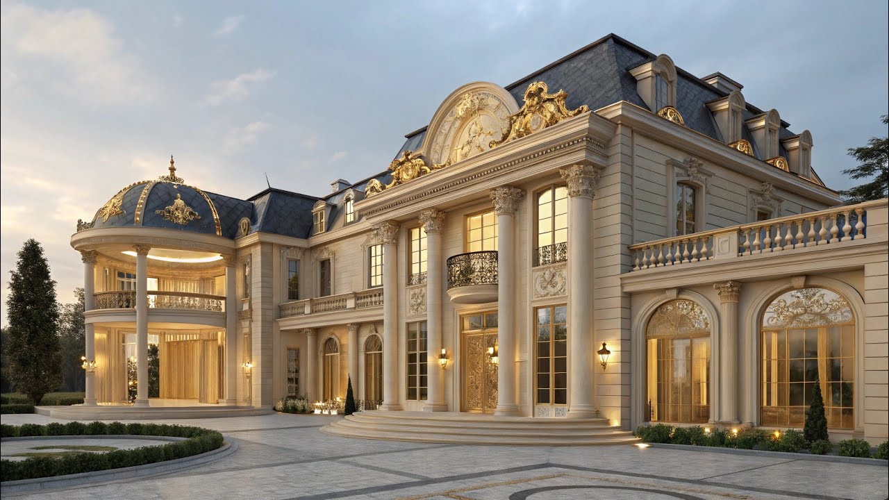 🏰‎⁨ Luxury Classical Mansion 🏛️ | Royal Exterior 👑| Elegant Architectural Design ✨ 