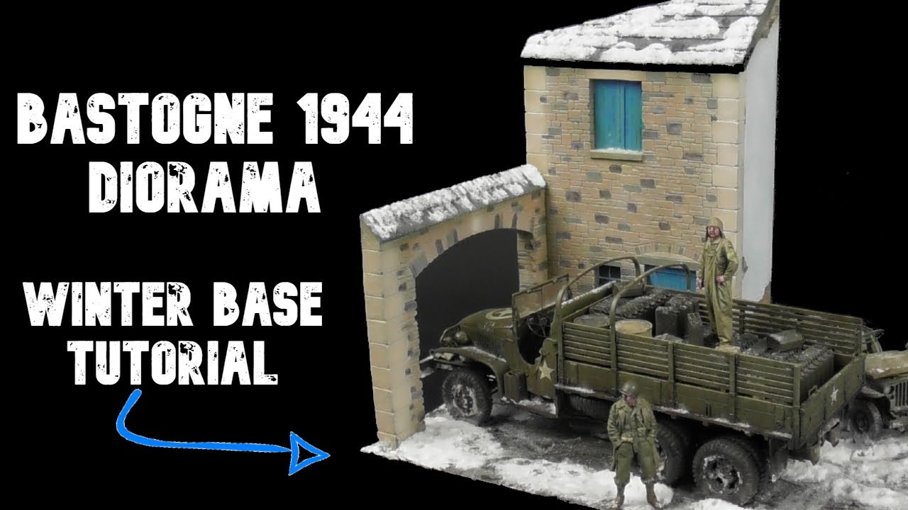 1/35 Scale Bastogne Diorama Tutorial / Winter And Snow Diorama Base Guide -  Youtube