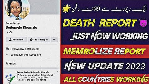😱Death Report New Working Trick Timeline off 2023|Remembering Not Working Problem Solved | Memrolize