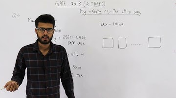 Gate 2018 pyq CAO | A 32 – bit wide main memory unit with a capacity of 1 GB is built using 256M