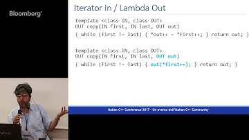 itCppCon17 - Lambda out: a simple pattern for generic output (Davide Di Gennaro)