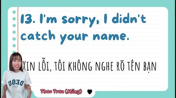 Day 3 - Các mẫu câu giao tiếp Tiếng Anh thông dụng