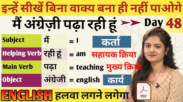 Subject object Verb कैसे पहचाने ? | Subject, Verb, Object in English Grammar | Parts of Sentence