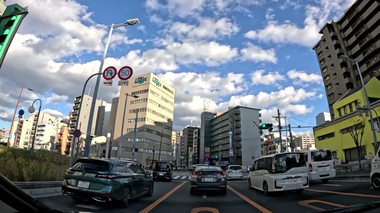 【等速】国道１号 全線走破(前編)　大阪市～東京・日本橋　(無編集Ver.)