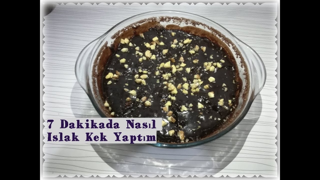 Mikrodalgada 7 Dakikada Islak Kek / Browni Nasıl Yapılır ? How To
