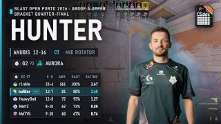 G2 huNter (12-7) CT Mid Rotator on Anubis vs Aurora @ BLAST Open Porto 2026 Gr. A UB QF screenshot 2