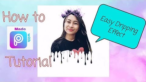 How to Make PicsArt Dripping Effect | PicsArt Editing Tutorial | Easy Dripping Effect