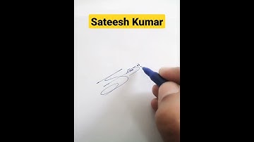 Sateesh Kumar Name Signature Request done