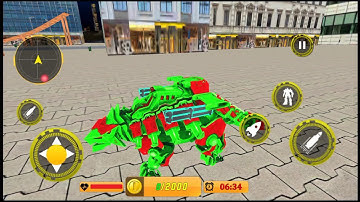 Dragon Robot Police Car Games - Android Gameplay