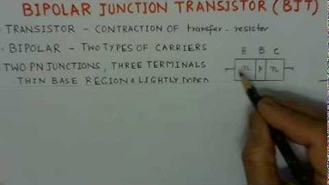 Bipolar Junction Transistor (BJT)- An Introduction | GATE ECE Concepts