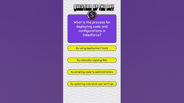 #Salesforce #Configuration Q&A
