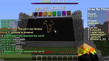 "Cheaters!!" Minecraft Mini-Game - Draw My Thing!!! w/ Laserneos and Echou92!!