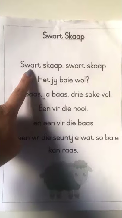 Grade 1 Afrikaans Swartskaap