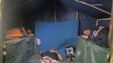 diguyur hujan deras dimalam hari camping Fishing bermalam di hutan, relaxing rain sound
