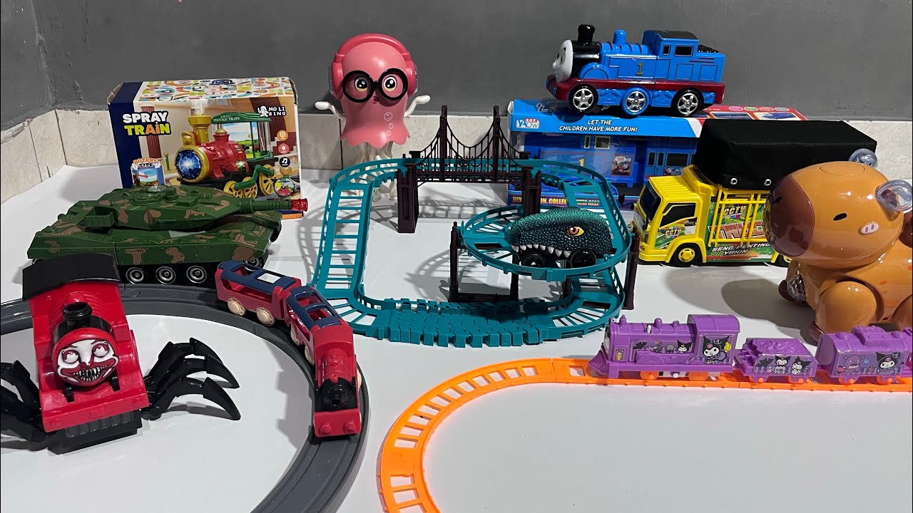 Merakit dan Unboxing mainan kereta Choochoocharles, Thomas And Friends ...