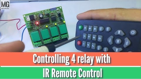 Controlling 4 relay with IR Remote Control