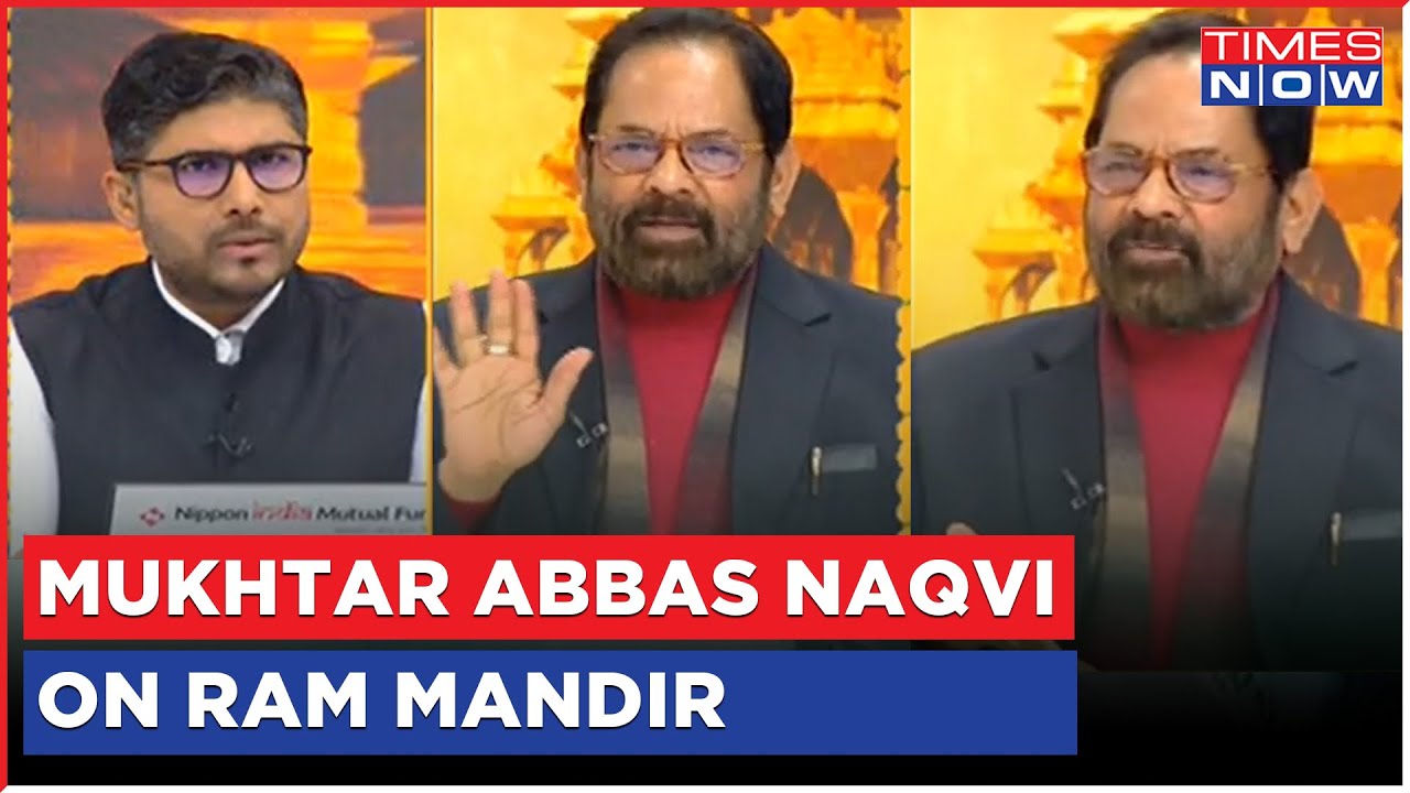 Mukhtar Abbas Naqvi Exclusive On Politics Over Ram Mandir Pran Pratishtha Takes On Baiters