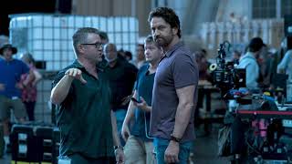 Gerard Butler & Ric Roman Waugh behind the scenes of 'Greenland'