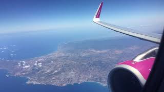 Wizz Air A321 Cruising over the Island of Cyprus