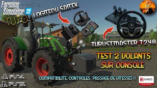 TUTO FS22] TEST VOLANTS CONSOLE: LOGITECH PANEL & THRUSTMASTER T248 [FARMING  SIMULATOR 22 PS5] 