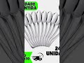 #publicidade Jogo Colher de mesa sopa Kit com 6, 12, 18 e 24peças em aço inox talher